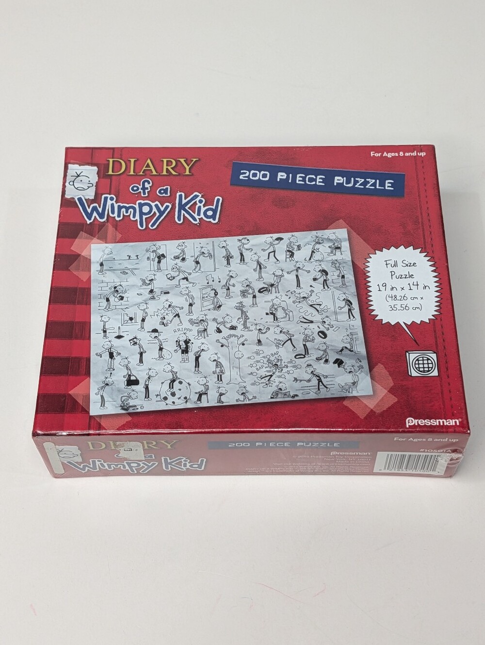 Pressman Diary of a Wimpy Kid 200 Piece Puzzle 2010 New Sealed Box